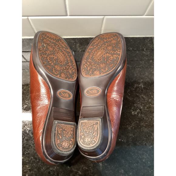 soft Women's embroidered leather loafer Hilllary color leaf women's us size 10W - Picture 10 of 11